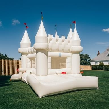 Weddings Birthday Parties 15ft X 15ft Bouncy Castle With Slide PVC Inflatable Jumping Castle 950W Powerful Blower
