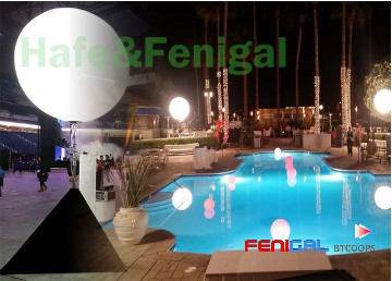 90cm Inflatable RGB LED Event Lighting Balloon 400w/800w For Outdoor Camping Parties Decoration
