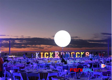 800W Inflatable Led Light Incorporating Halogen Lamp Inflatable Led Event Lighting Balloon Decoration