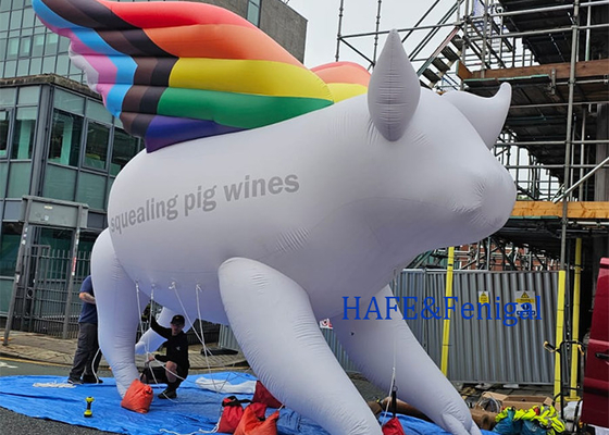 Airtight Advertising Inflatable Cartoon Figure Helium Flying  For Party Event Marketing