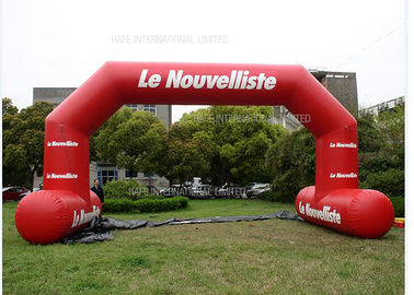 7 * 4 M Inflatable Arch Blow Up Arch Logo Printed 2 Sides In Marathon Events