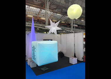 AC230V 50HZ White Inflatable Led Light Balloon T - Plux 18 Technology For Confrence Events