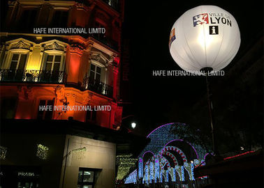 AC230V 50HZ White Inflatable Led Light Balloon T - Plux 18 Technology For Confrence Events