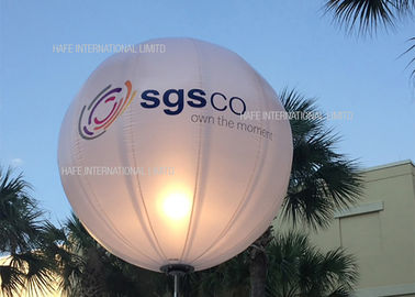 Battery Powered DC80W 400W LED Lighting Inflatable Balloon In Corporate Event