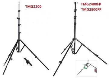 Air Damped Studio Photography Light Tripod Stand Aluminum Folded with Flexible Leg