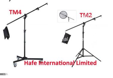 Photography Video Tripod Light Stand , Universal Sandbag Live Boom Stand With Tilt Arm