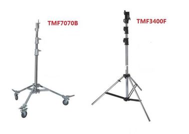 2  - 7 M Heavy Duty Photographic Tripod Work Light Stand Telescopic Steel Chrome Plating