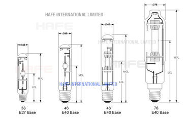 Metal Halide Street Work Site Balloon Lamp Rescue Lighting Source 3200 - 4200 K