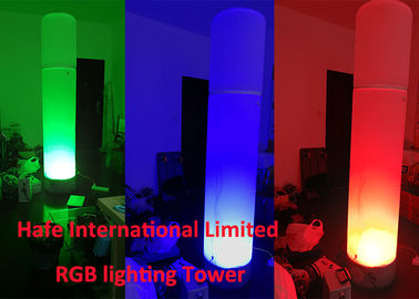 High Illuminate Inflatable LED Lamp Decoration Tower 200W RGB Colorful In Dance Party