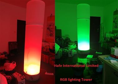 High Illuminate Inflatable LED Lamp Decoration Tower 200W RGB Colorful In Dance Party