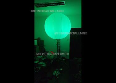 96W RGB Inflatable Led Light White Nylon Fabric 160 CM Balloon For Dance Party Decoration