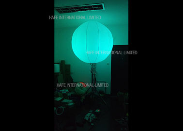 96W RGB Inflatable Led Light White Nylon Fabric 160 CM Balloon For Dance Party Decoration