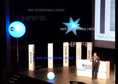 Star Shape Inflatable Lighting Decoration With Polysilk Material 1200W Halogen