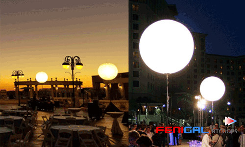 800W Inflatable LED Light Balloon With Tripod Powerful Outdoor Advertising