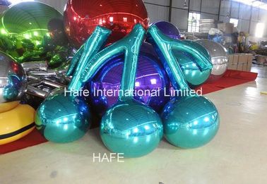 Customize Giant Mirror Balloon Cherry Shape for Fruit Exhibition