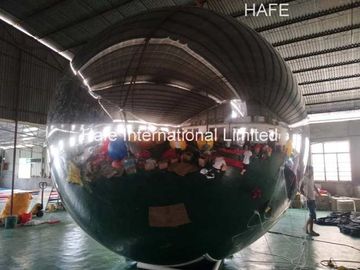 PVC Waterproof 4m Flying Mirror Helium Balloon Lights 2000W 12 Pull Point