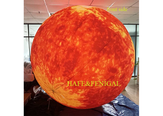 Durable 2.5m / 8ft Inflatable Sun With Light With Continuous Inflation Design