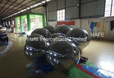 1M Mirror Ball Inflatable Lighting Decoration Red Silver Green Blue Pink Color