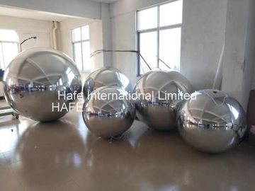 8.2 FT Full Silver Color Mirror Ball Light With 1m -3m Size For Fashion Show