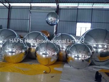 8.2 FT Full Silver Color Mirror Ball Light With 1m -3m Size For Fashion Show