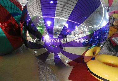 4 M Inflatable Lighting Decoration , 13ft Flying Helium Inflatable Mirror Ball