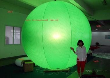 Printing Logo 4.6m / 15.1ft  Inflatable LED Light Halogen Lamp With Different Color Balloon