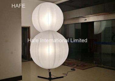 Outdoor Advertising Inflatables Halogen Lighting Standing Tripus Balloon With Adjustable Pole