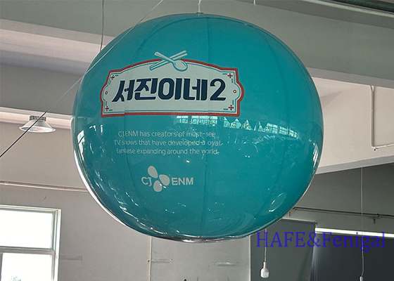Customized Splicing Inflatable Advertising Mirror Ball Hung With Printed Advertising Patterns And Logos