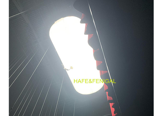 Dia.2.5m L 5m Inflatable Tube Led 1.8kw Balloon Light For Churches, Theatre Stage Lighting