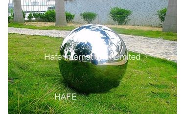 1.5M Durable Giant Inflatable Mirror Ball , Silver Reflective Balloons For Party Wedding