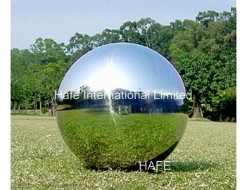 1.5M Durable Giant Inflatable Mirror Ball , Silver Reflective Balloons For Party Wedding