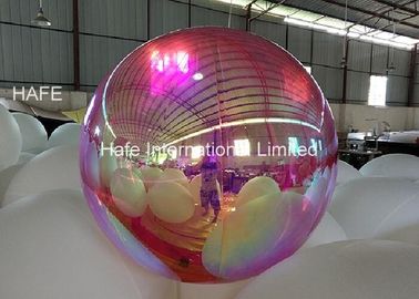 1.2M Diameter Laser Dazzle Mirrored Balloon Lights For Theme Decoration