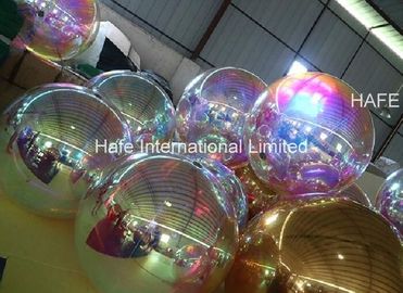 1.2M Diameter Laser Dazzle Mirrored Balloon Lights For Theme Decoration