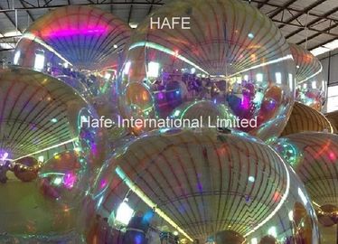 1.2M Diameter Laser Dazzle Mirrored Balloon Lights For Theme Decoration