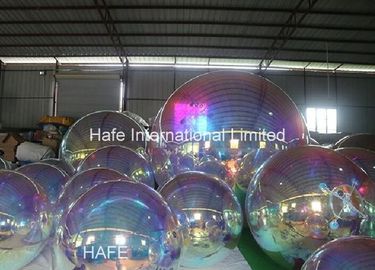 Custom 2m Laser Dazzle Inflatable Mirror Ball For Marketing Or Event Decoration Balloon