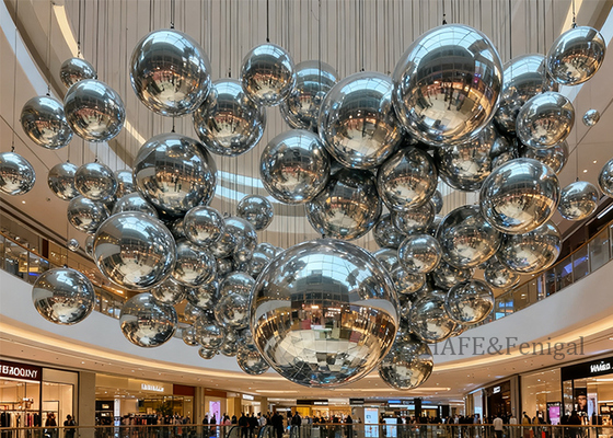 1m 2m 2.5m PVC Inflatable Mirror Balloon Space Atmosphere Decoration