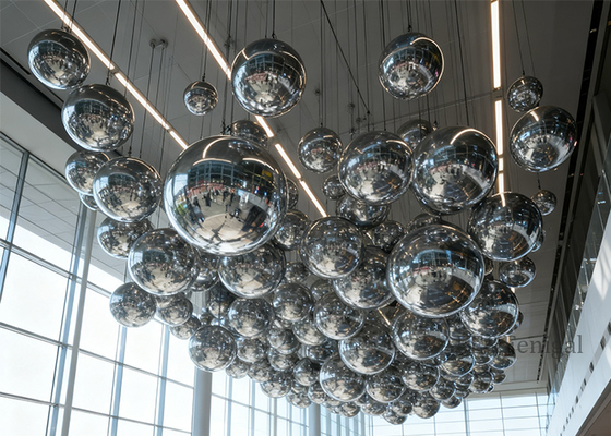 1m 2m 2.5m PVC Inflatable Mirror Balloon Space Atmosphere Decoration