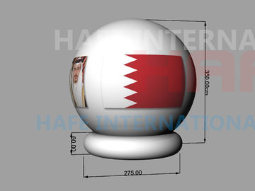 Floating 3.5m Led Inflatable Balls Bahrain National Holiday Events Design