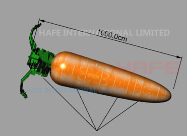 Vegetables Carrot Peach Corn Helium Balloon Lights With LED Lights Inside