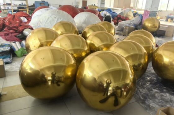 Gold Inflatable Mirror Ball – 2m for Weddings & Luxury Private Events