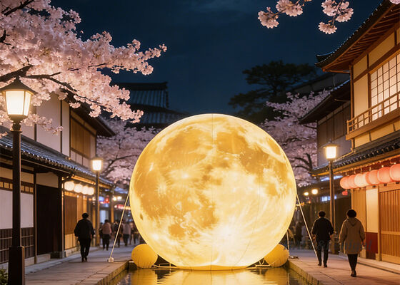 Inflatable Moon Planet Light LED Event Festive Atmosphere Decoration