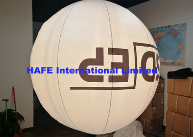 Round Inflatable Lighting Decoration , Inflatable Balloon Light With Branding Logo