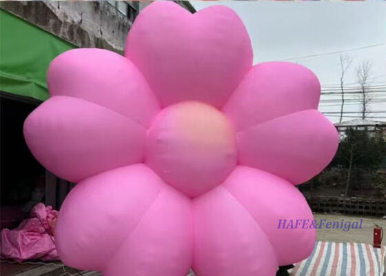 Custom Giant Inflatable Flower Decoration Weather-resistant UV-resistant Customizable Sizes Quick Setup
