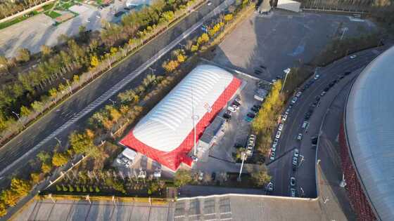 AirBrother 30×50m Air-Supported Membrane Building – 1,500m² Modular Dome Solution