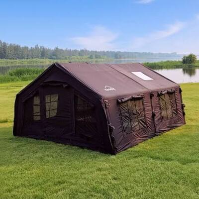 Durable Inflatable Air Tent Portable Waterproof Shelter Designed for Outdoor Camping Events Emergency and Easy Inflation Setup