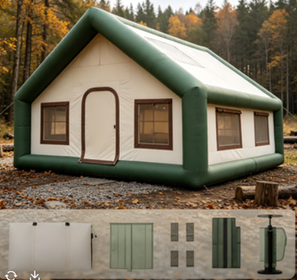 Lightweight Portable Inflatable Air Tent Ideal for Outdoor Camping Hiking Emergency Shelters and Recreational Activities
