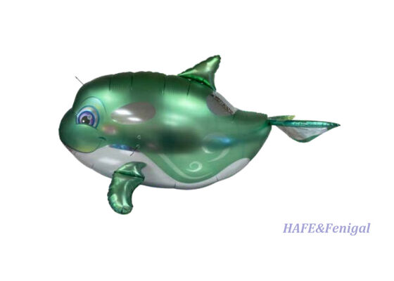 Custom Remote-Controlled Flying Orca Helium Airship with Gyro-Stabilized Flight Control and Lightweight PP + PA Aluminum Film