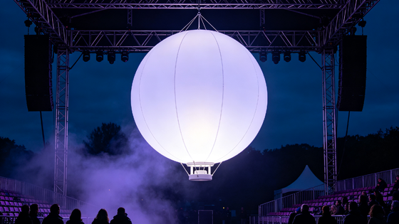 Pearl Series LED Balloon Light with 60,000 lm Glare-Free Lighting and DC Battery Compatibility