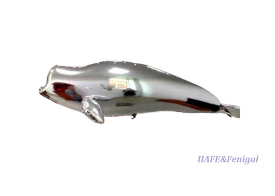 Remote-Controlled Flying Beluga Whale Helium Airship with Gyro-Stabilized Flight Control and Lightweight PP + PA Aluminum Film