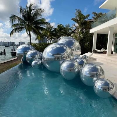 Weatherproof 2-Layer PVC Inflatable Mirror Balloon with UV5+ Sun Shield for Outdoor Installations
